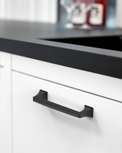 DESIGN3067 Recessed Flat Bar Pull for Luxury Kitchens (5", Brushed Satin Nickel)