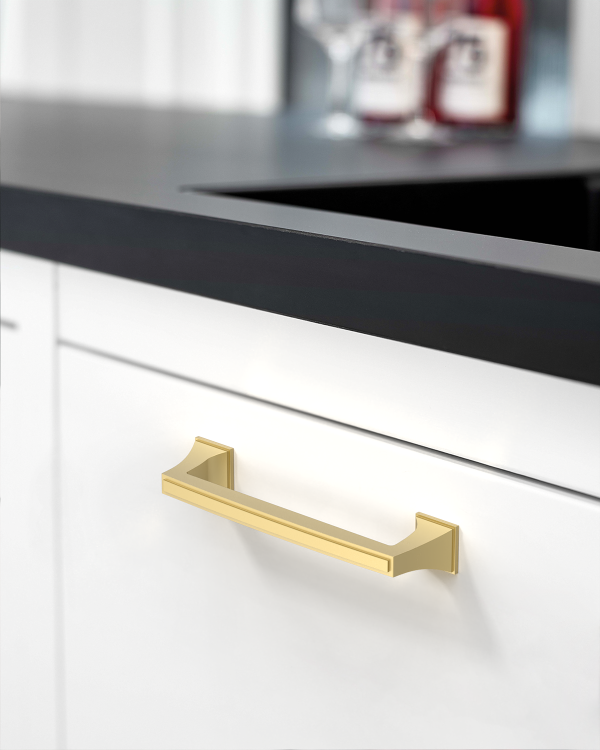 dresser handles modern Amerdeco 10 Pack Kitchen Cabinet Matte Black Cabinet Pulls 5 Inch(128mm) Hole Center Cabinet Hardware for Bathroom Drawer Pulls Pulls Extravagant Wedding Dress with Sleeve Elastic Cuff’s Its die Neckline:Deep V-neck
