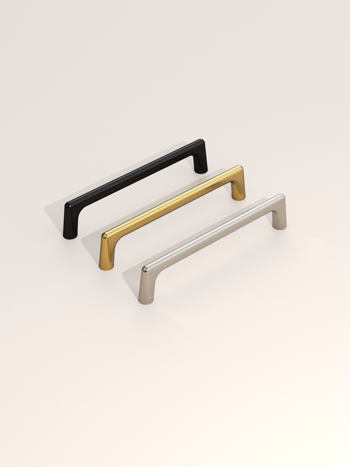 DESIGN3307 Solid Cabinet Handles – Modern Linear Pulls for Cabinets, Drawers & Closets