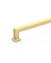 DESIGN3818 Brushed Brass Cabinet Pulls for White Cabinets | Modern Organic Pull, 3.75"