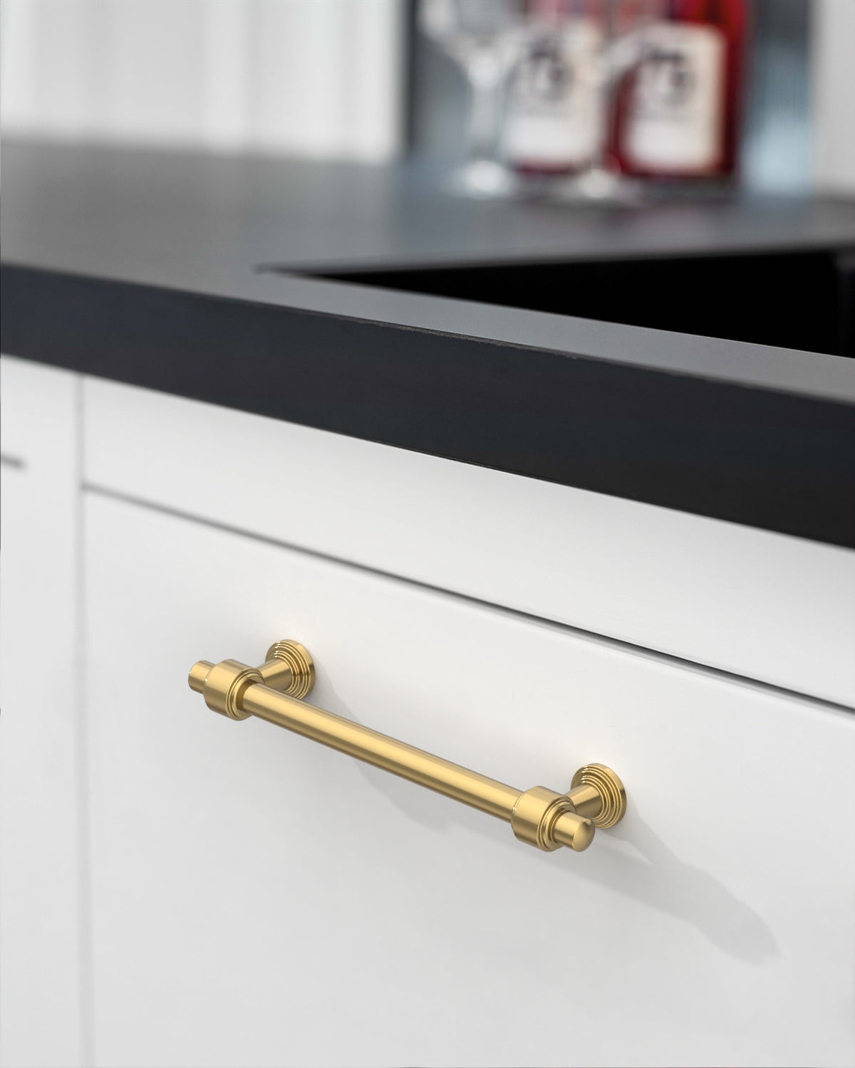 DESIGN2249 Modern Cabinet Handles | Straight Bar Drawer Pulls for Kitchen Cabinets, Closets & Dressers