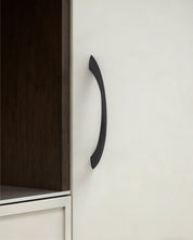 DESIGN2554 Brushed Gold Cabinet Pulls – Modern Luxe, Twisted Bar & Arched Bow for Modern Kitchen
