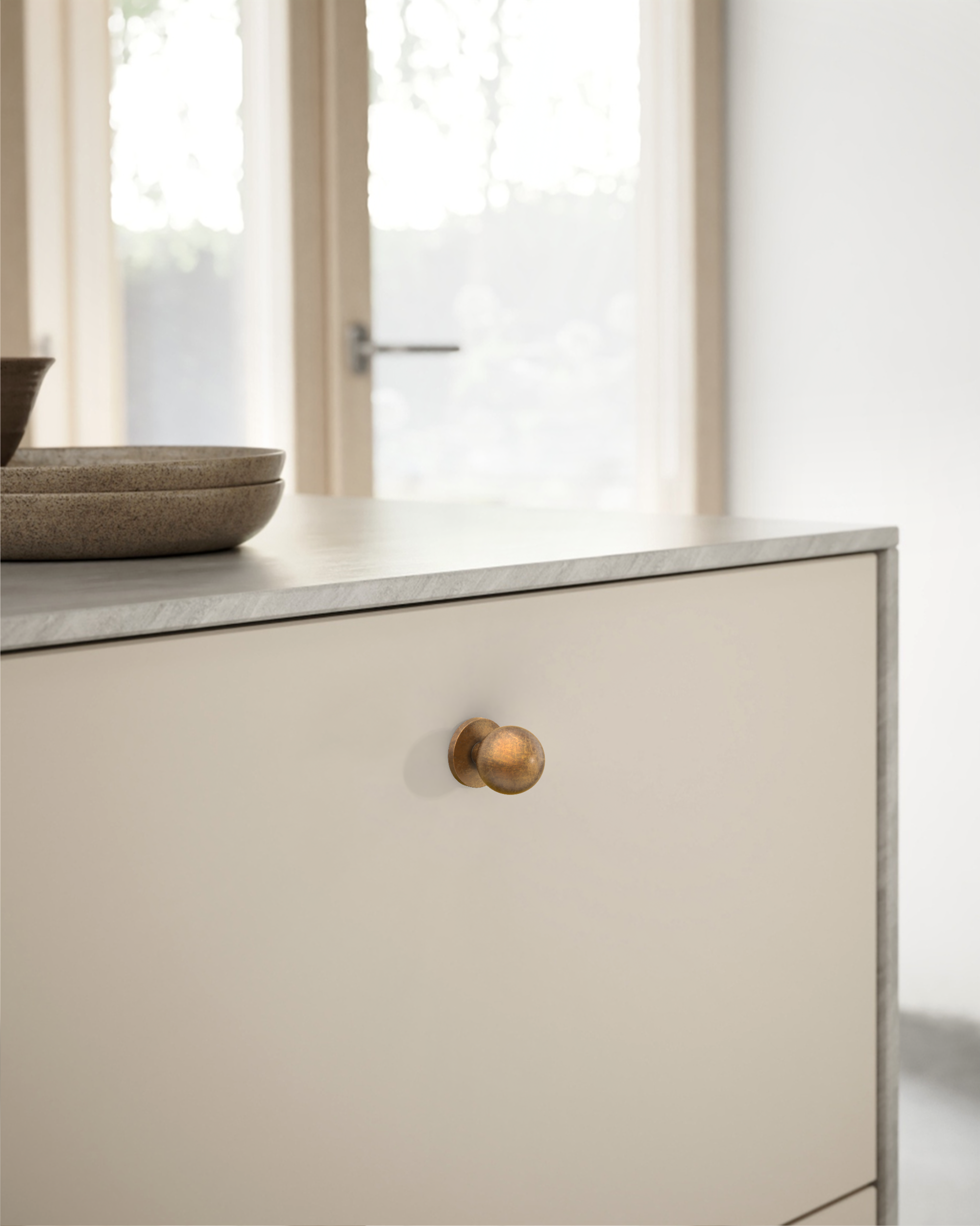 DESIGN1038 Matte Black Cabinet Knobs | Solid Metal Drawer Knobs for Cabinets
