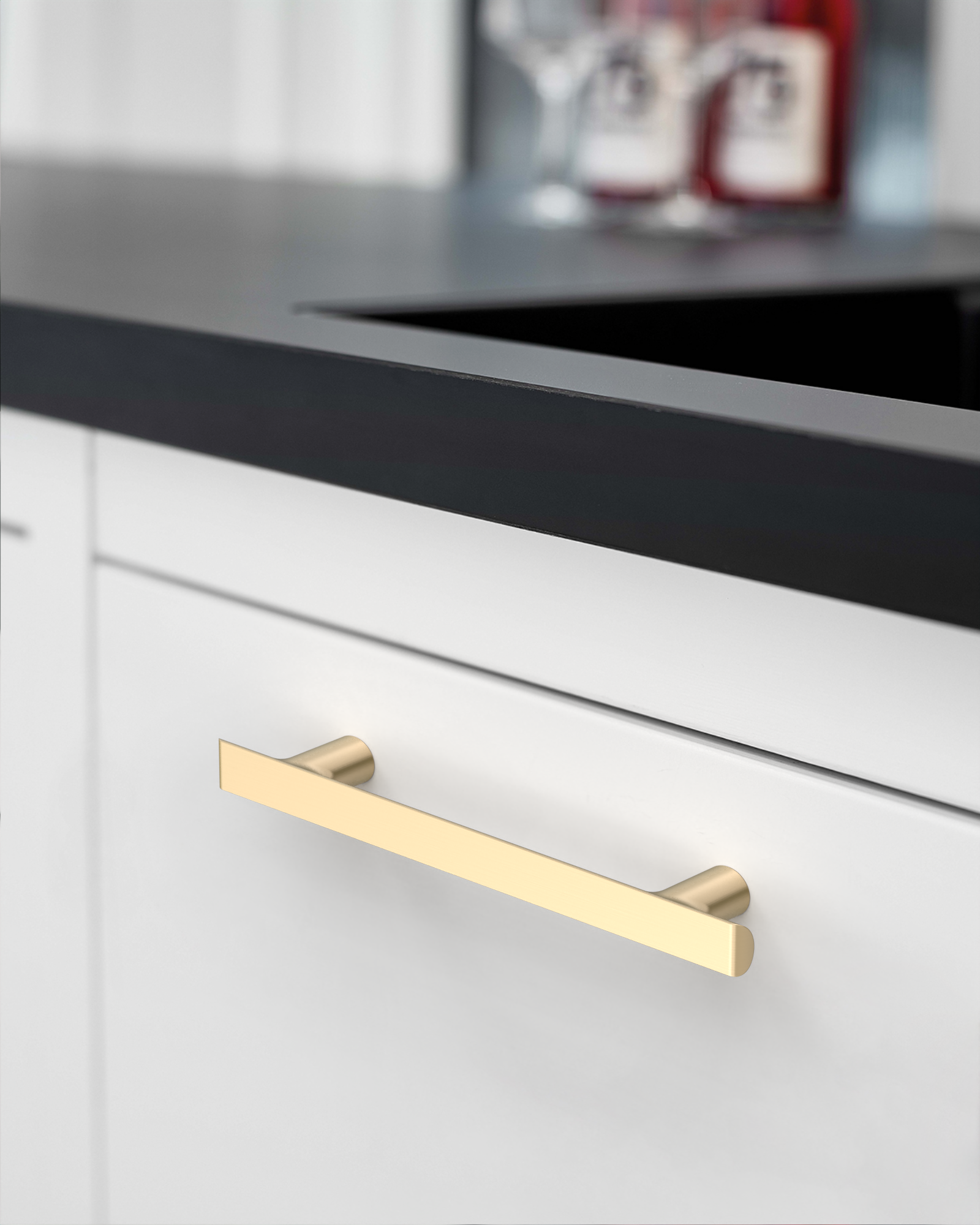 DESIGN3273 Champagne Bronze Cabinet Pulls – Warm Modern Elegant Kitchen Handles, Easy to Install & Durable