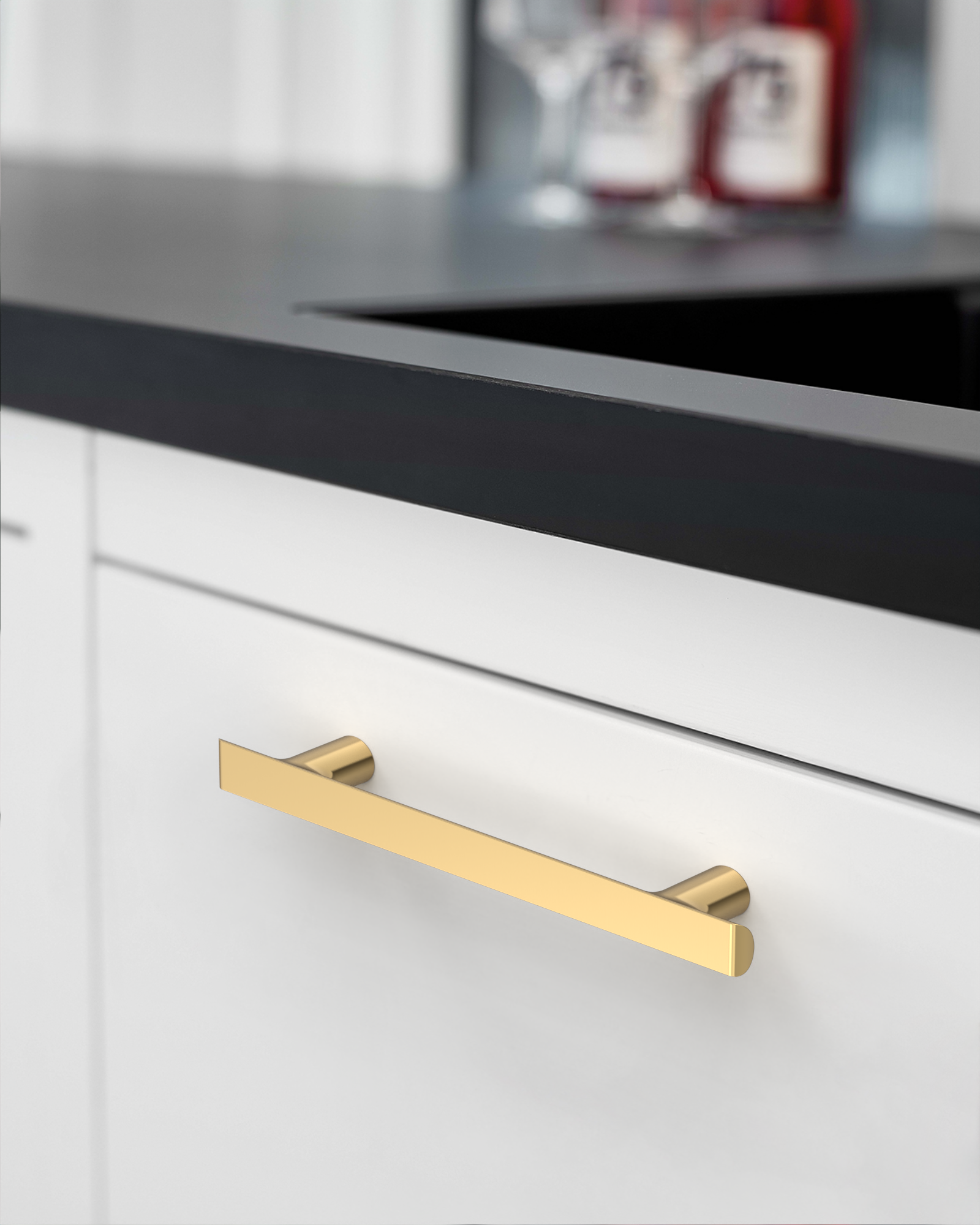 DESIGN3273 Champagne Bronze Cabinet Pulls – Warm Modern Elegant Kitchen Handles, Easy to Install & Durable