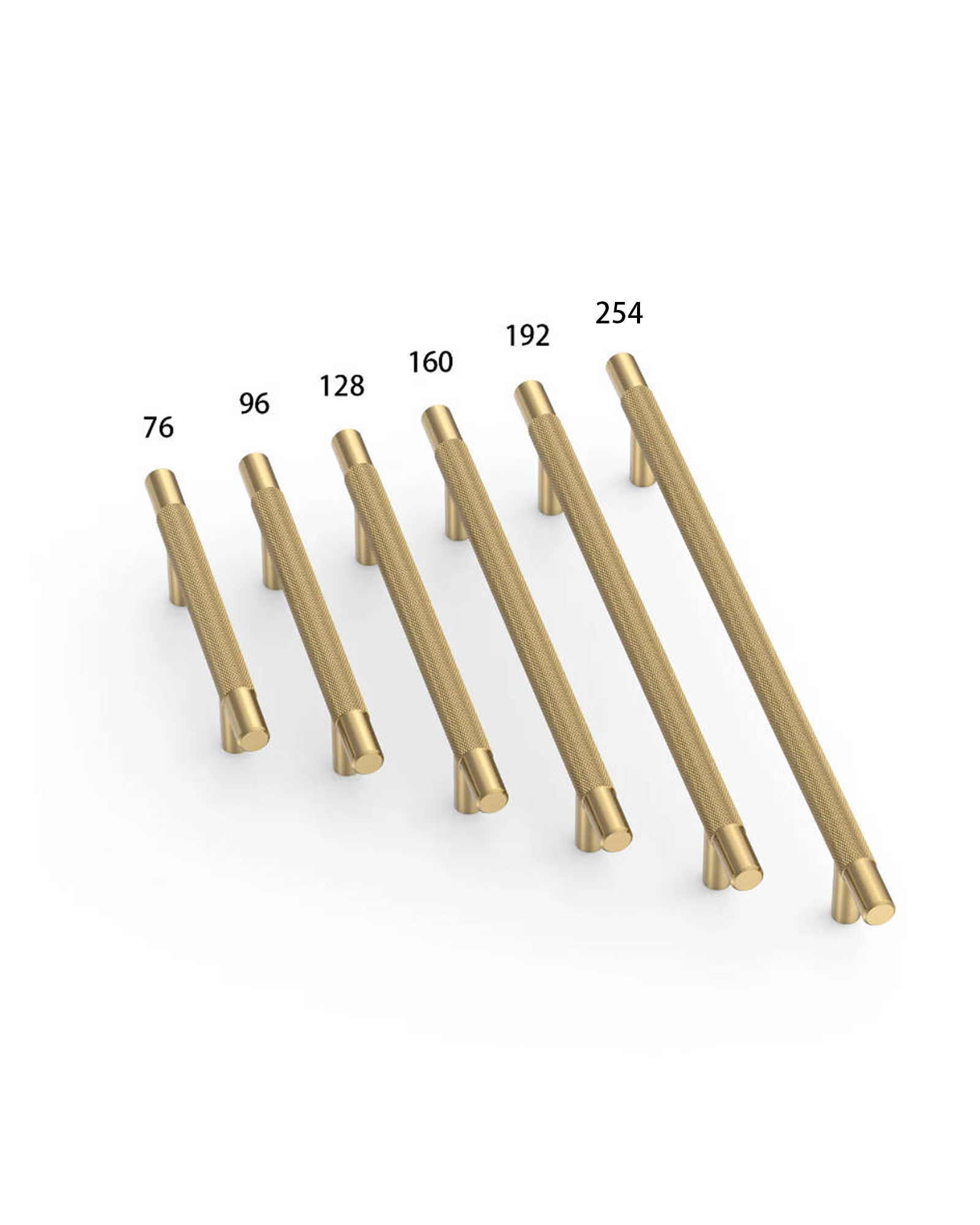 DESIGN6061 Cabinet Pulls – Rich Minimalist Knurled Handles for Kitchen Cabinets