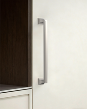 DESIGN3067 Recessed Flat Bar Pull for Luxury Kitchens (5", Brushed Satin Nickel)