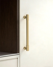 DESIGN4592 Matte Black Stepped Cabinet Handles | Heavy-Duty Modern Cylindrical Pulls (5" / 128mm)