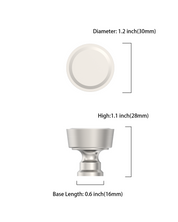 DESIGN4592 Stepped Knobs | Sage Green & White Shaker Cabinets (Champagne Bronze)