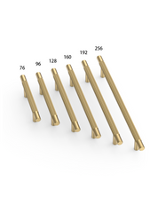DESIGN6061 Brushed Gold Cabinet Pulls – Rich Minimalist Knurled Handles for Kitchen Cabinets