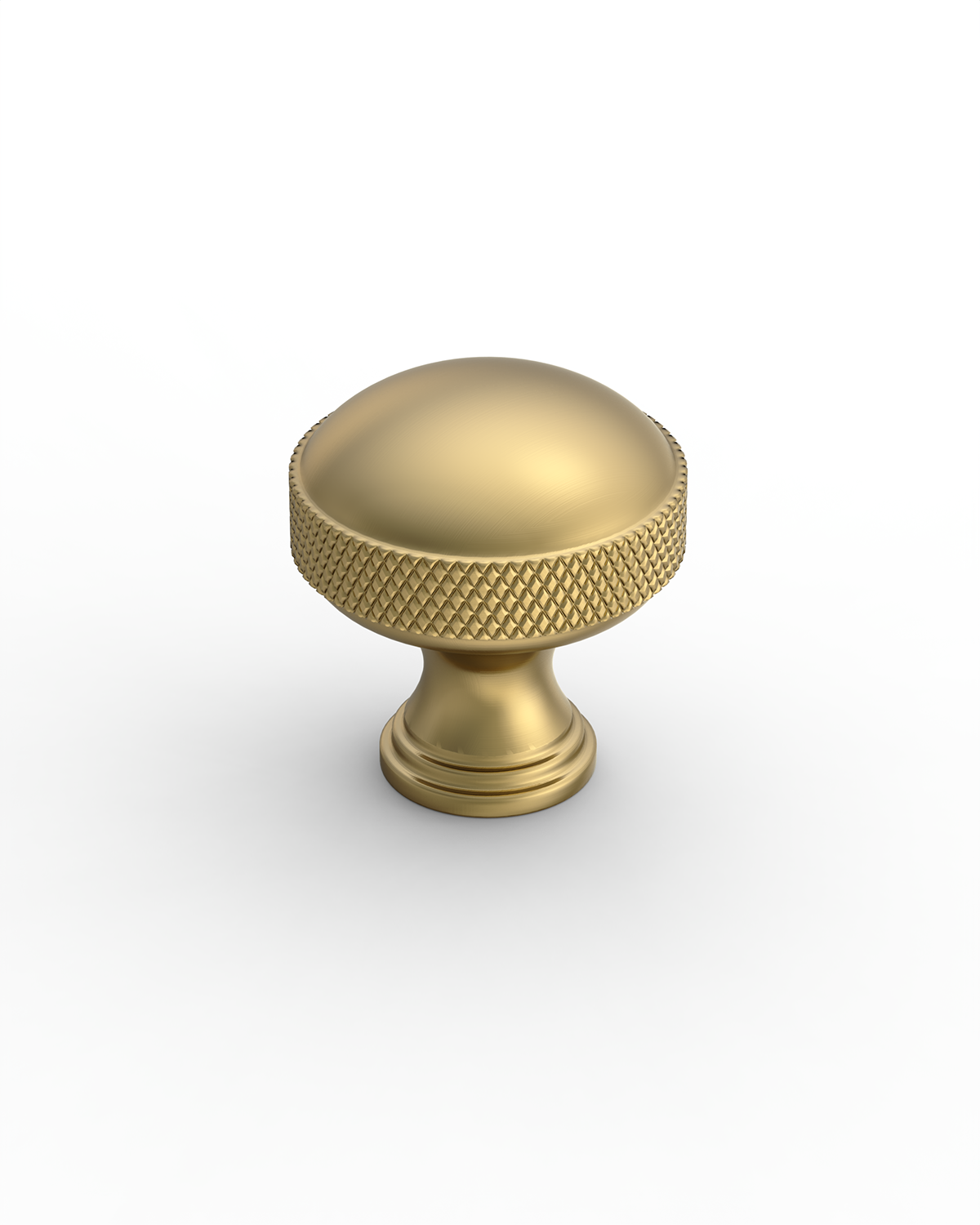DESIGN4602 Modern Organic Champagne Bronze Cabinet Knobs – Diamond Knurled Domed Drawer Pulls
