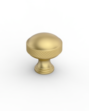 DESIGN4602 Modern Organic Champagne Bronze Cabinet Knobs – Diamond Knurled Domed Drawer Pulls