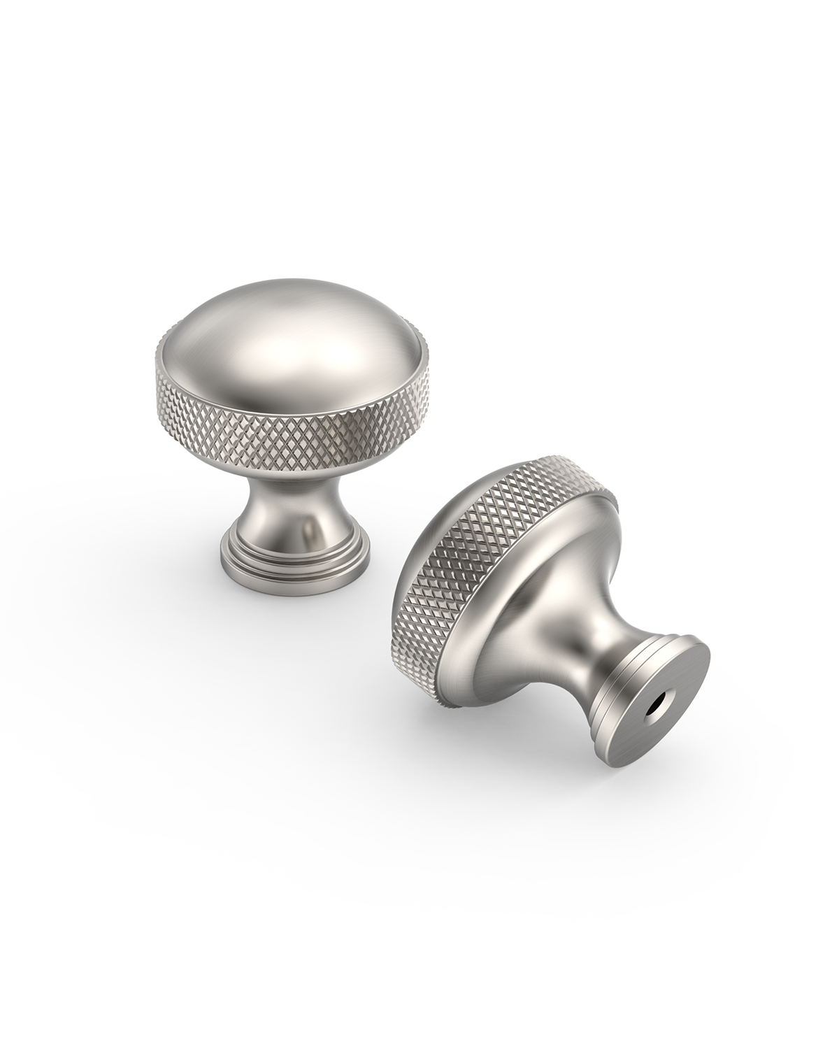 DESIGN4602 Modern Organic Champagne Bronze Cabinet Knobs – Diamond Knurled Domed Drawer Pulls