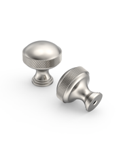 DESIGN4602 Modern Organic Champagne Bronze Cabinet Knobs – Diamond Knurled Domed Drawer Pulls
