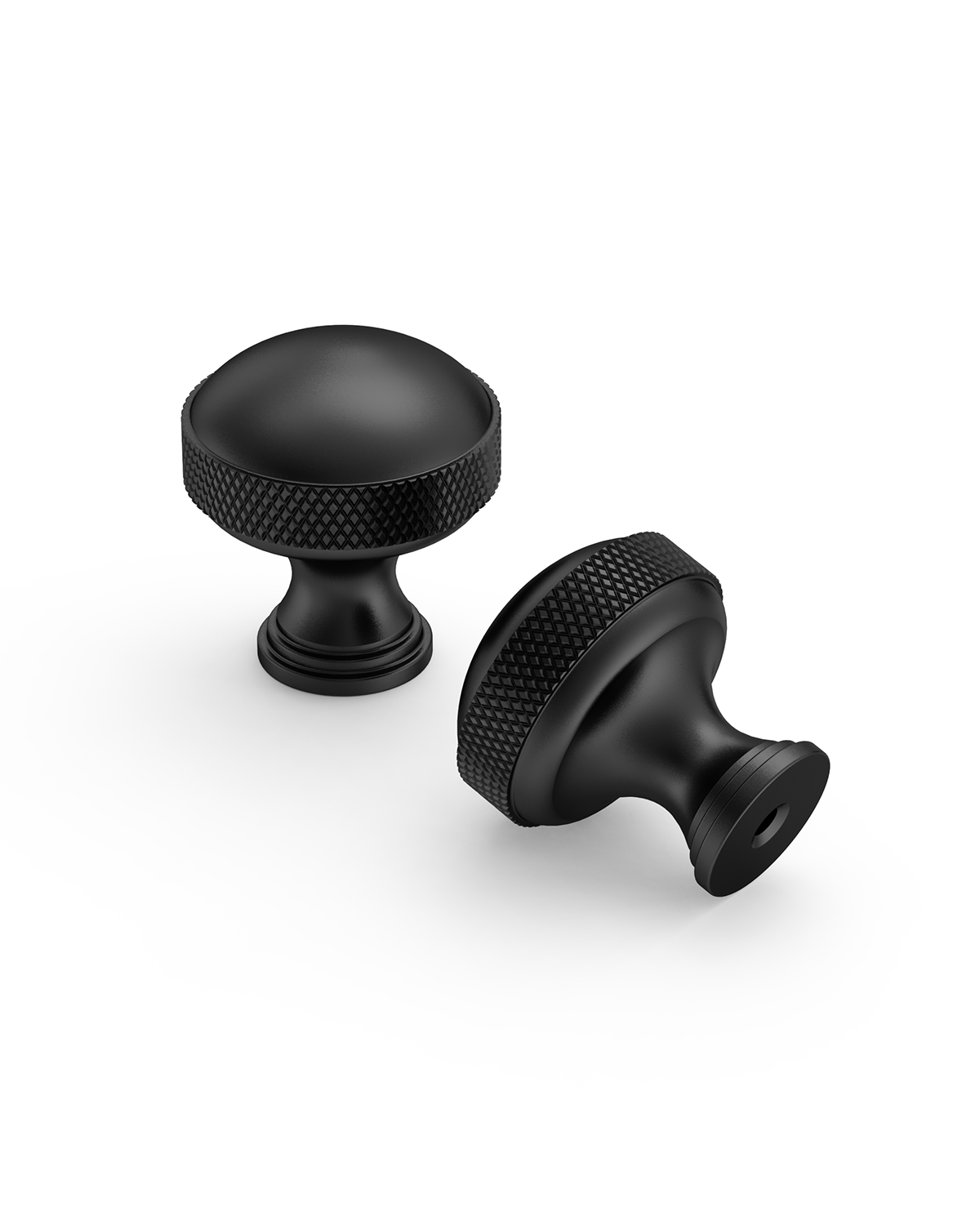 DESIGN4602 Modern Organic Champagne Bronze Cabinet Knobs – Diamond Knurled Domed Drawer Pulls