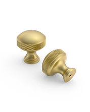 DESIGN4602 Modern Organic Champagne Bronze Cabinet Knobs – Diamond Knurled Domed Drawer Pulls