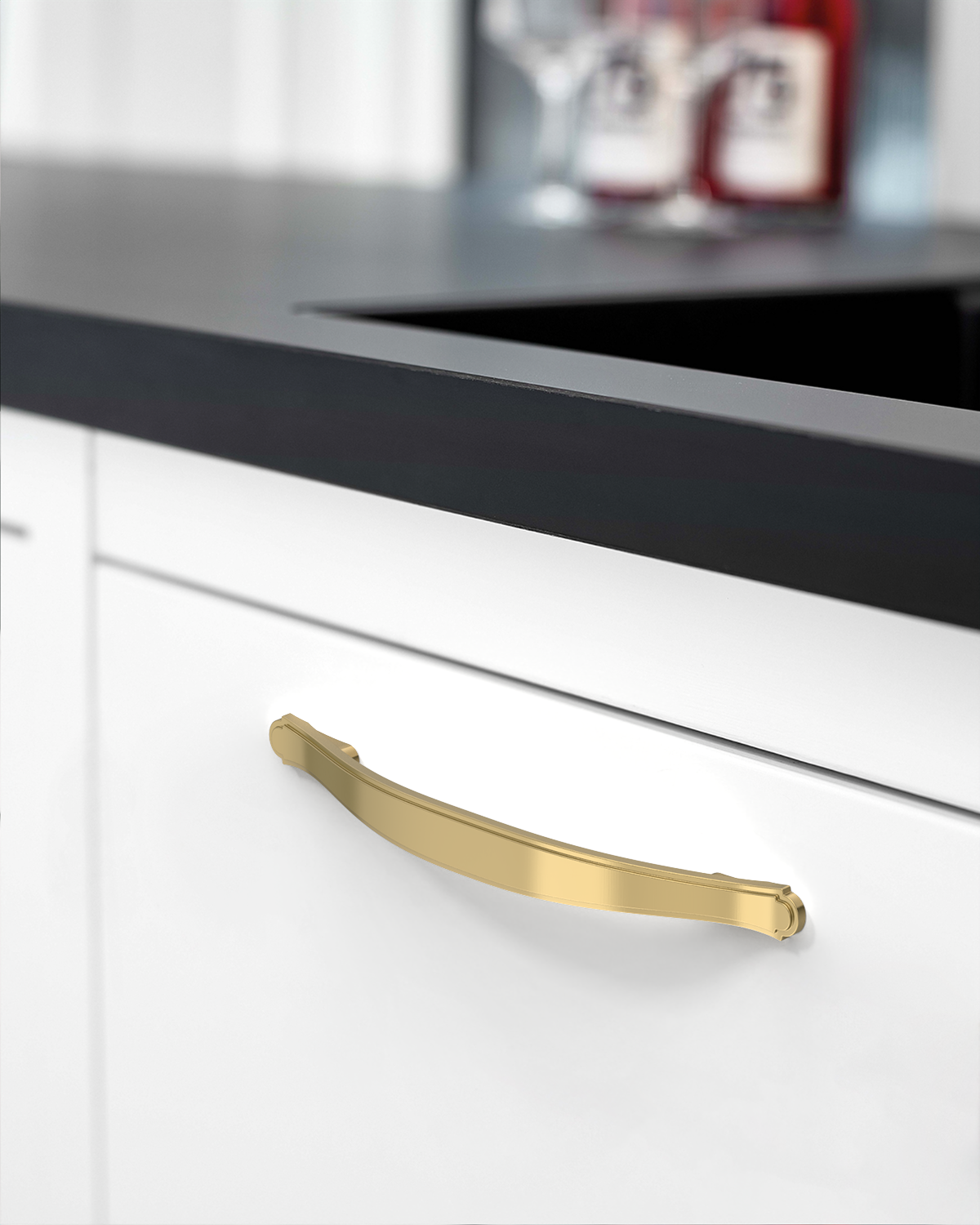 DESIGN2792 Vintage Scrolled Arch Cabinet Pulls