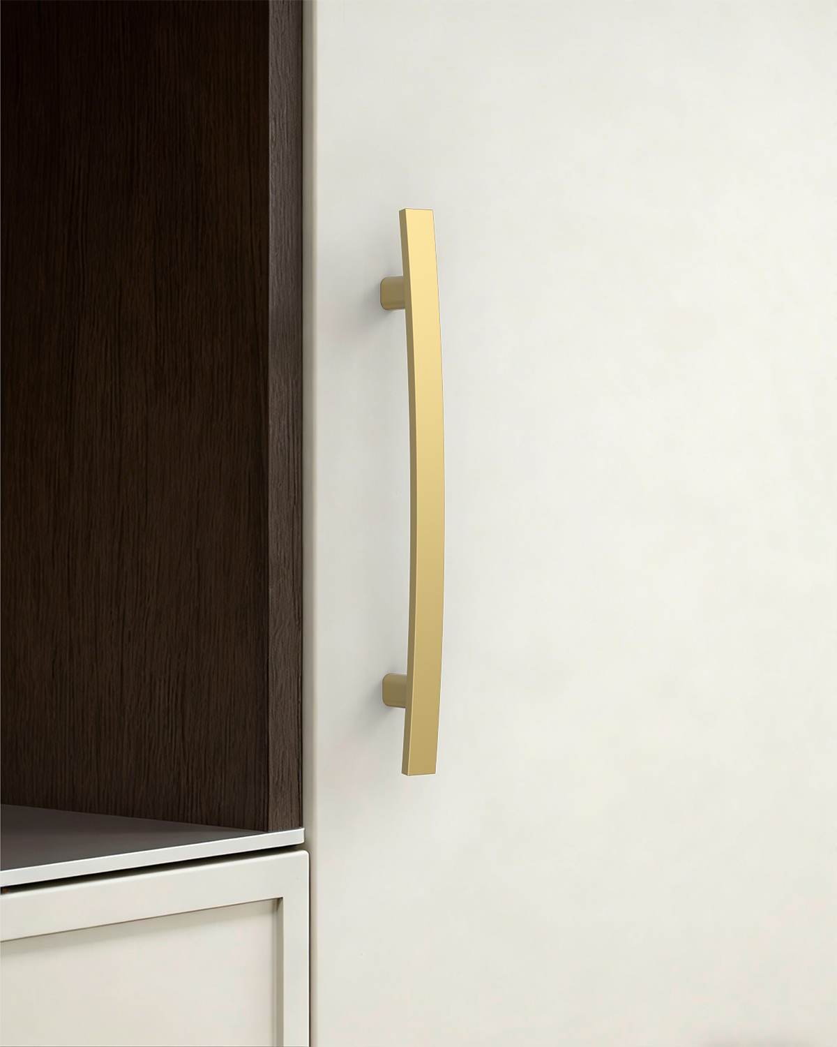 DESIGN3046 Warm Minimalist Flat Bar Cabinet T-Pulls