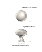 DESIGN4602 Modern Organic Champagne Bronze Cabinet Knobs – Diamond Knurled Domed Drawer Pulls