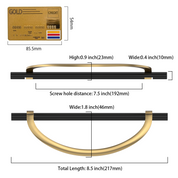 DESIGN3955 Combination Cabinet Pulls – Bar & Cup Pull Design for Drawers & Cabinets