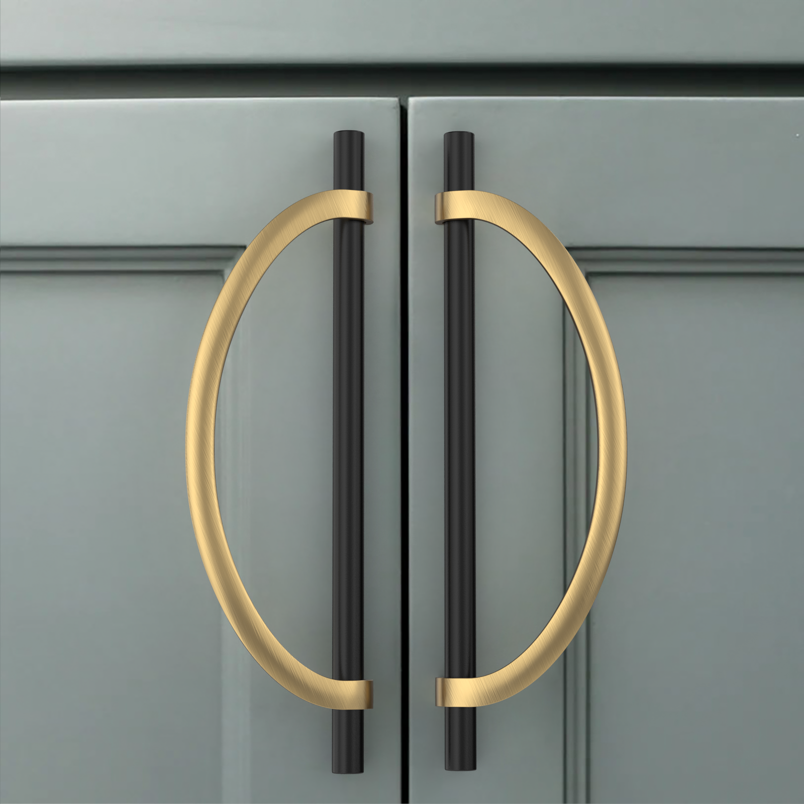 DESIGN3955 Combination Cabinet Pulls – Bar & Cup Pull Design for Drawers & Cabinets