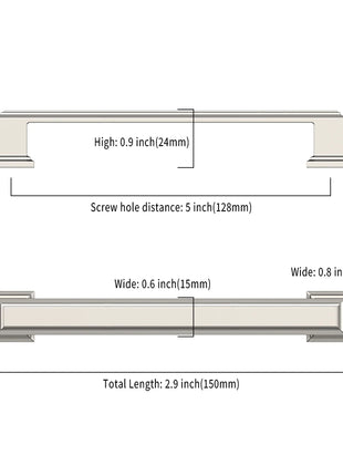 DESIGN2044 Brushed Satin Nickel Solid Handles