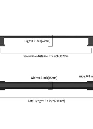 DESIGN2044 Matte Black Solid Handles