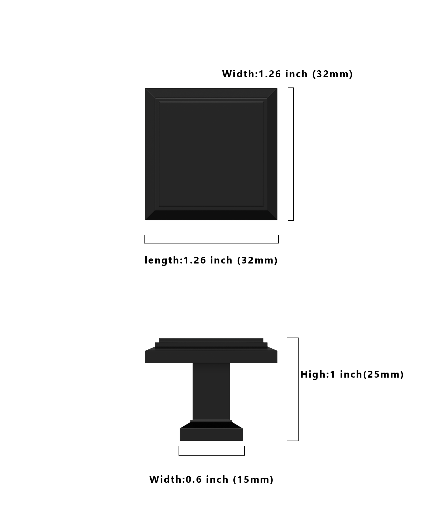 DESIGN1071 Solid Cabinet Knobs – Perfect Match for Modern Kitchens & Bathrooms