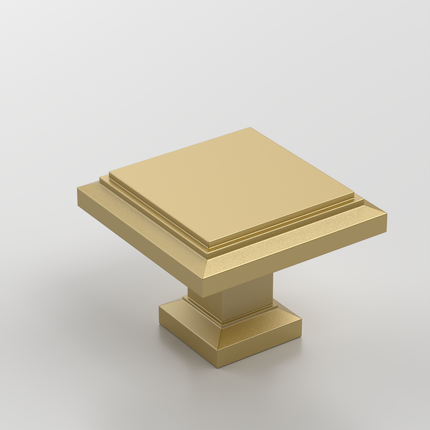 DESIGN2044 Brushed Gold Solid Knobs