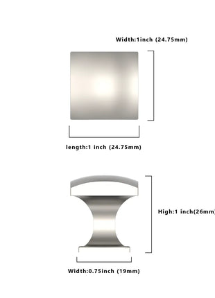 DESIGN2461 Brushed Satin Nickel Solid Knob