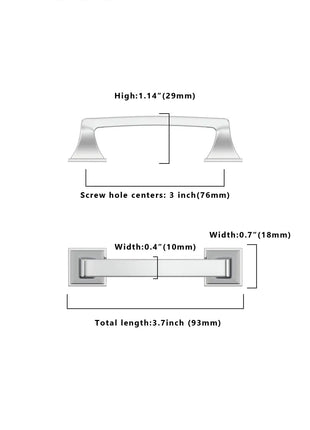 DESIGN2461 Polished Chrome Solid Handles