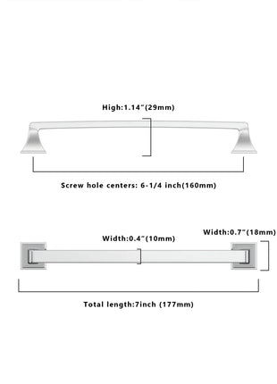 DESIGN2461 Polished Chrome Solid Handles