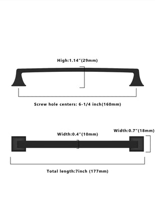 DESIGN2461 Matte Black Solid Handles