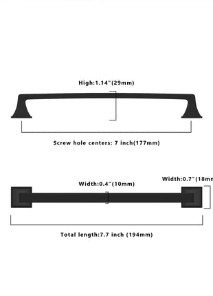 DESIGN2461 Matte Black Solid Handles