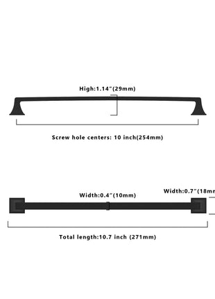 DESIGN2461 Matte Black Solid Handles