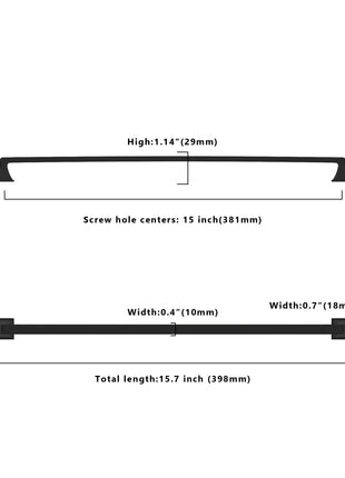 DESIGN2461 Matte Black Solid Handles