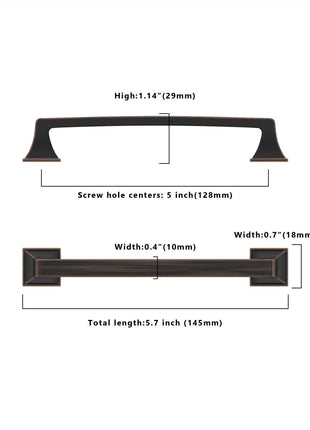 DESIGN2461 Oil Rubbed Bronze Solid Handles