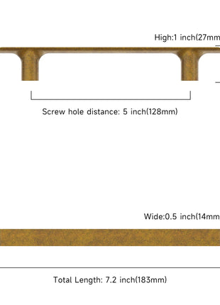 DESIGN3273 Antique Brass Cabinet Pulls