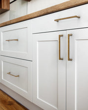 DESIGN3307 Solid Cabinet Handles – Modern Linear Pulls for Cabinets, Drawers & Closets