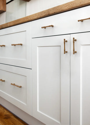 DESIGN3768 Antique Brass Solid Cabinet Pulls