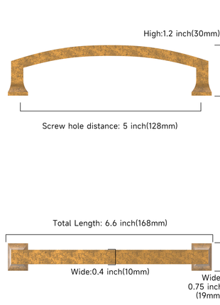 DESIGN3781 Antique Brass Cabinet Pulls