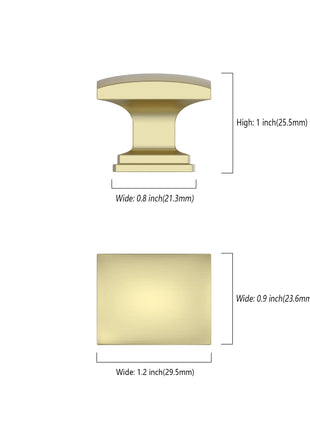 DESIGN2828 Gold Solid Knobs