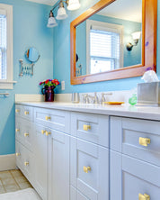 DESIGN2828 Solid Cabinet Knobs – Square Single Hole Knobs for Drawers & Cabinets