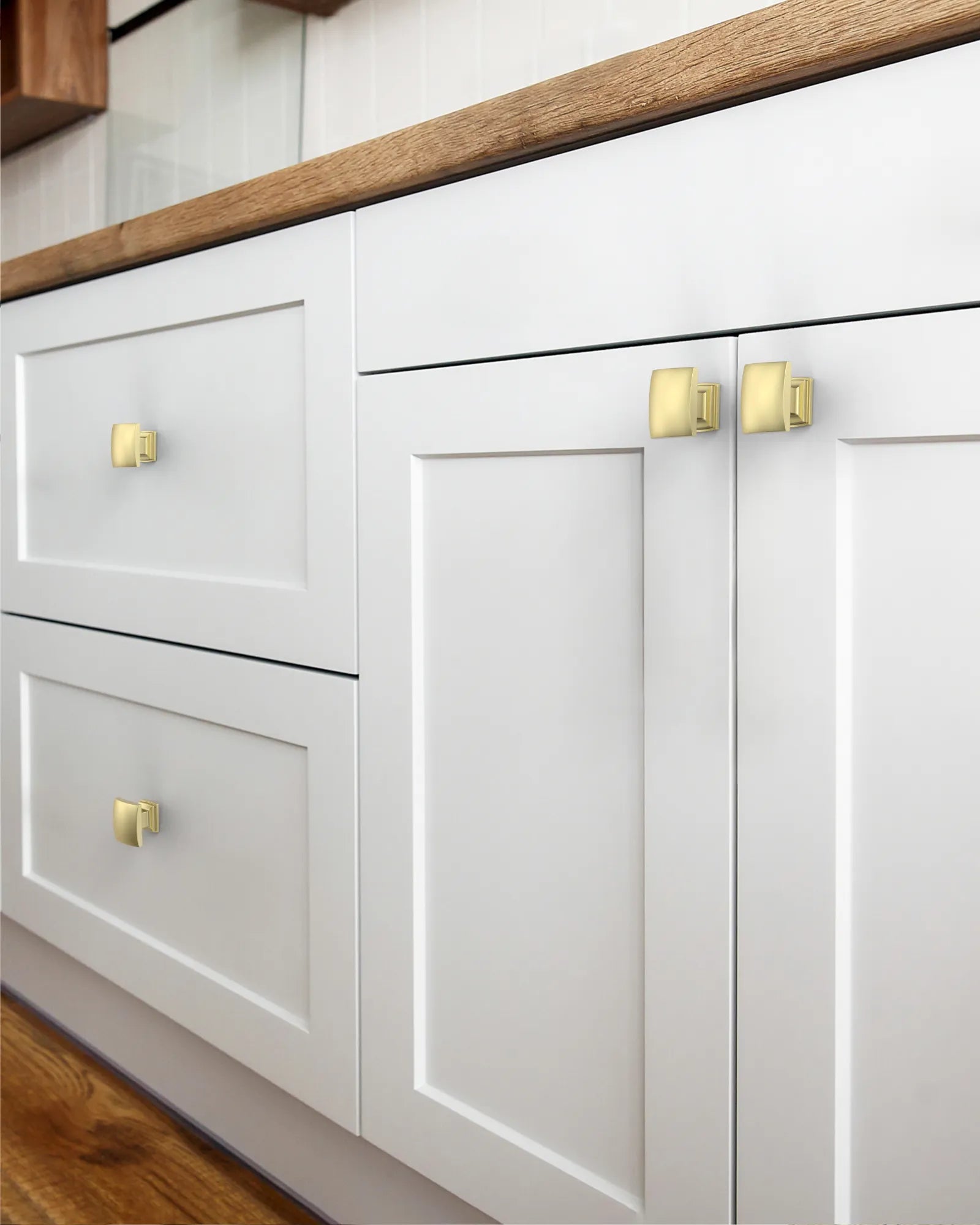 DESIGN2828 Solid Cabinet Knobs – Square Single Hole Knobs for Drawers & Cabinets