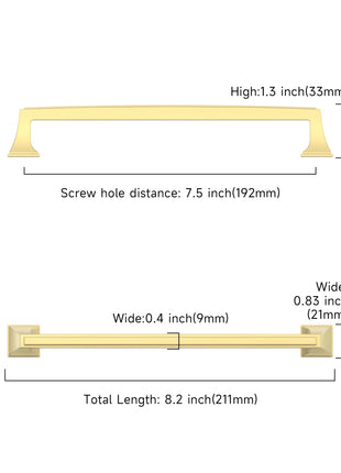 DESIGN3067 Brushed Brass Cabinet Pulls