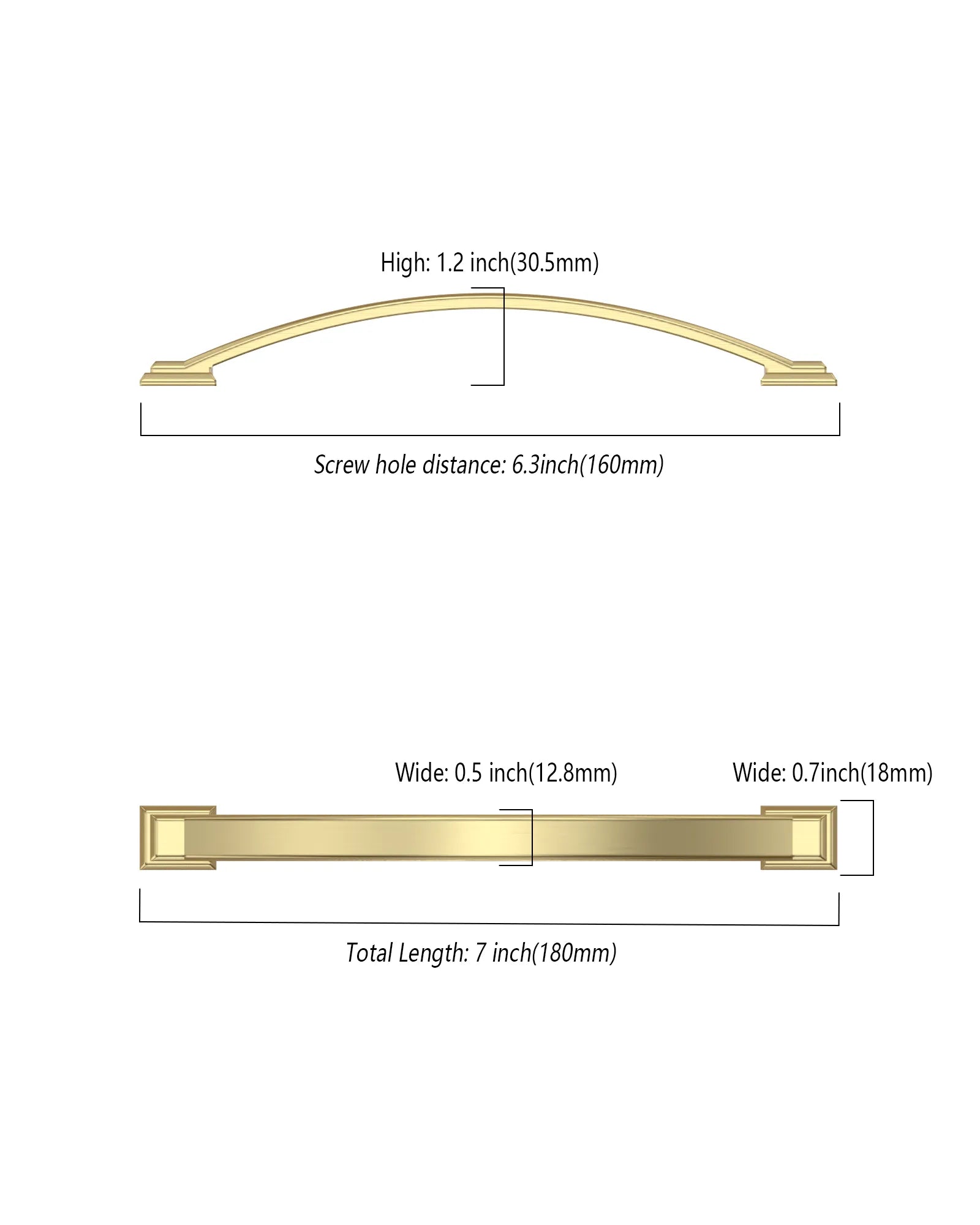 DESIGN3150 Solid Cabinet Handles | Durable & Easy Install for Kitchens, Bathrooms & Closets