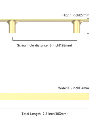 DESIGN3273 Brushed Brass Cabinet Pulls