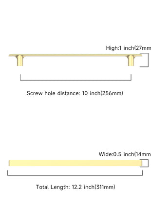 DESIGN3273 Brushed Brass Cabinet Pulls