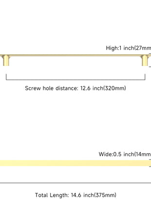 DESIGN3273 Brushed Brass Cabinet Pulls