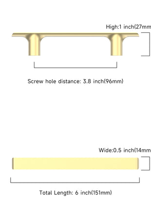 DESIGN3273 Brushed Brass Cabinet Pulls